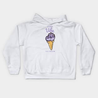 I Love Ube Ice Cream Kids Hoodie